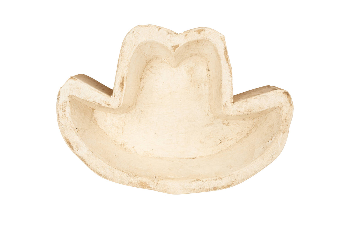 Hat Dough Bowl-9 x 6 in-Western-Candle Ready-Sombrero-Hat