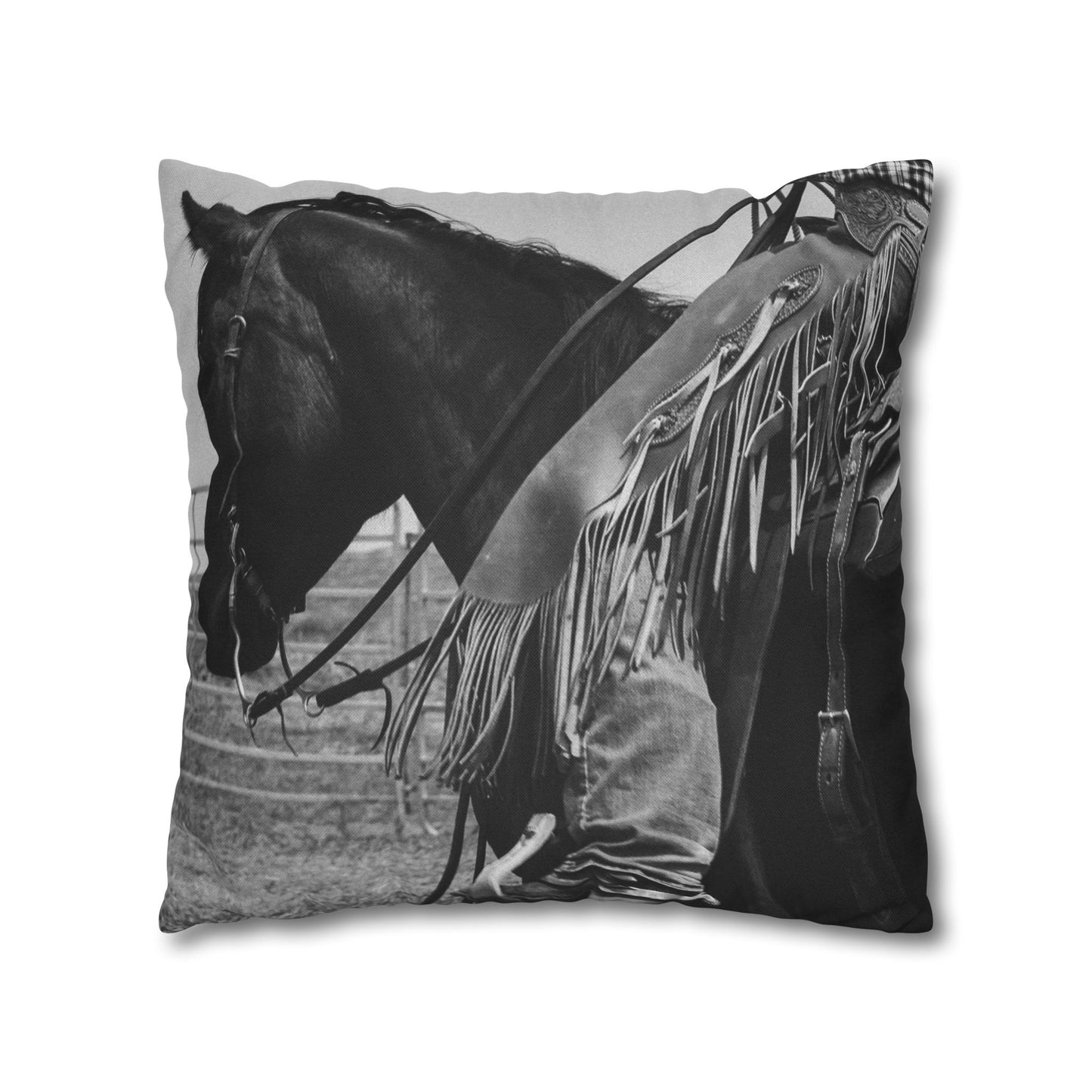Square Pillowcase - Ol Trusty Horse Pillow Cover