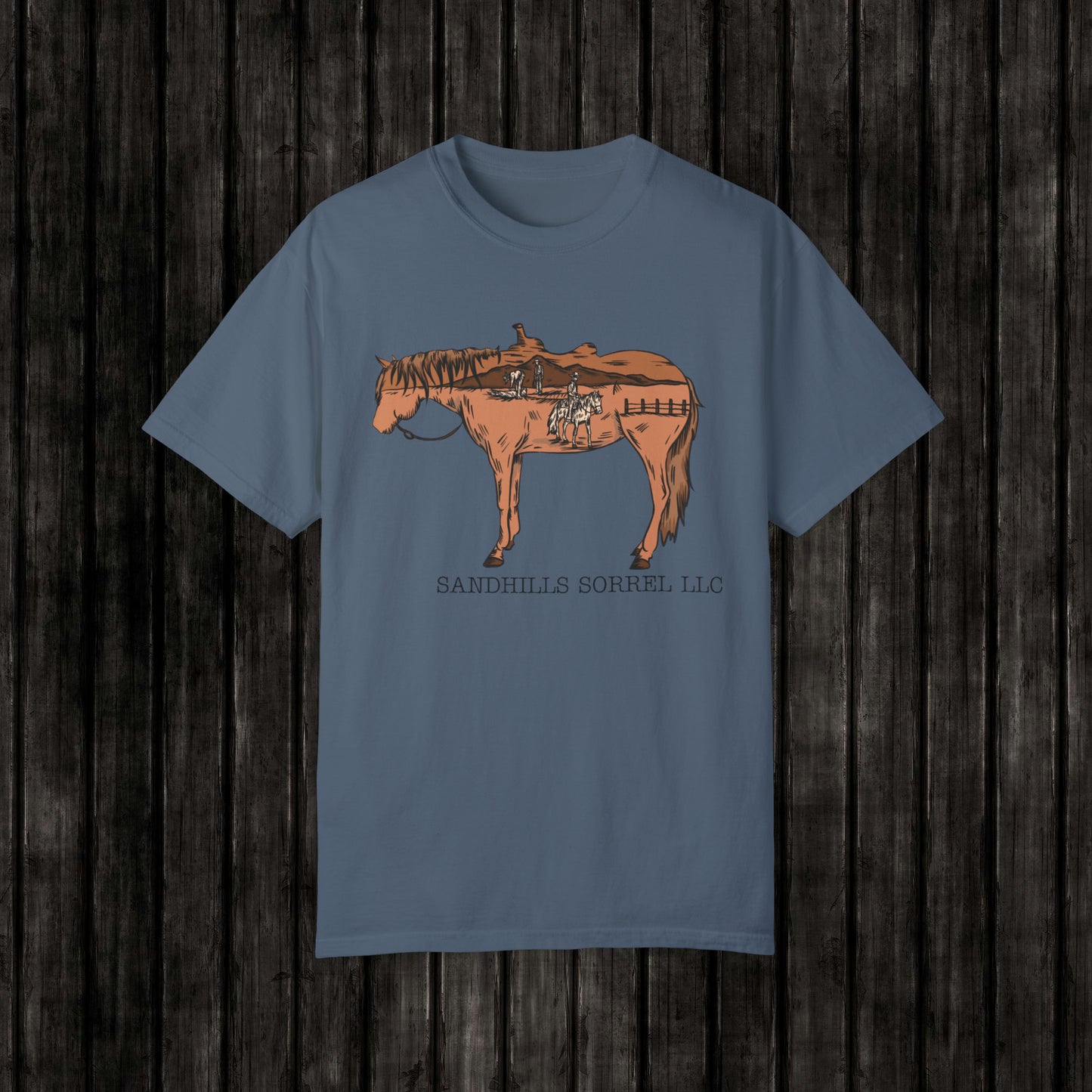 Sandhills Sorrel Color Logo Tee