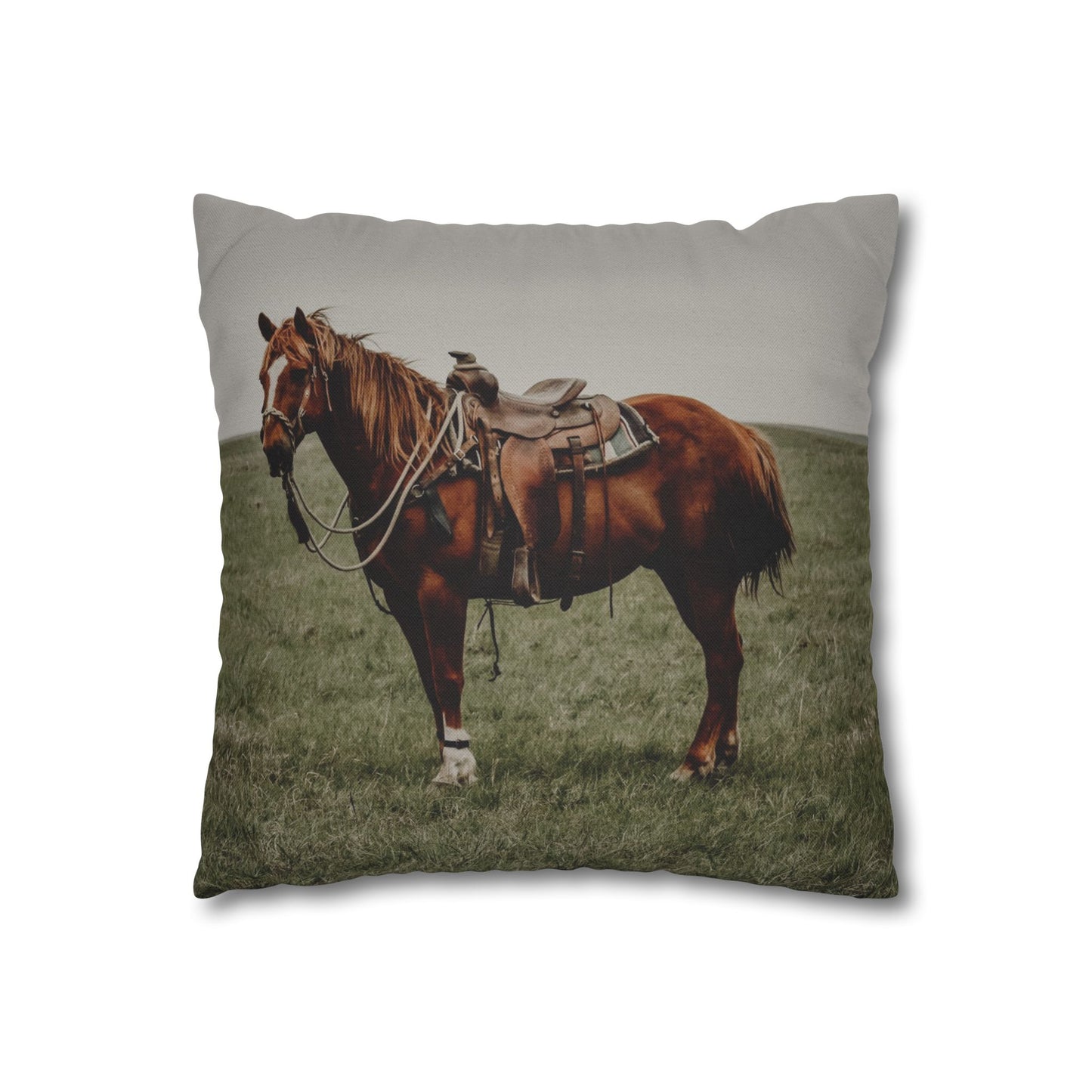 Square Pillowcase - Hobbled Horse Design