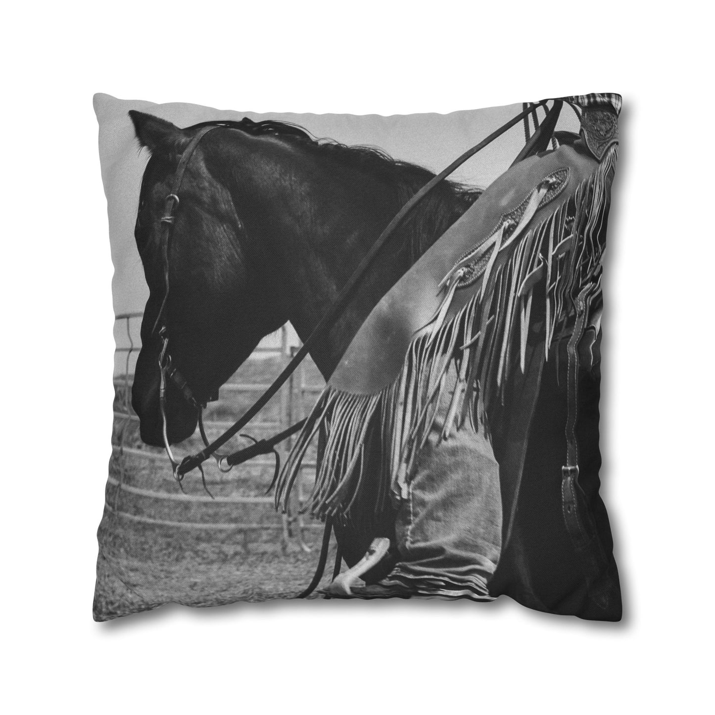 Square Pillowcase - Ol Trusty Horse Pillow Cover