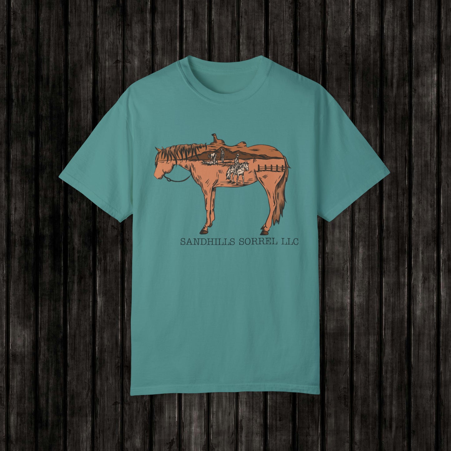 Sandhills Sorrel Color Logo Tee
