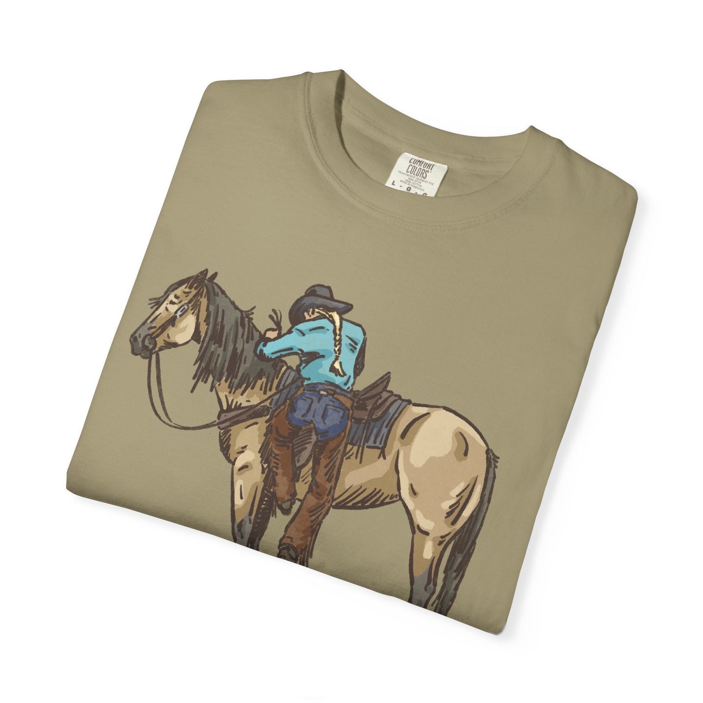 Vintage Cowboy Back in the Saddle Unisex Garment-Dyed T-shirt