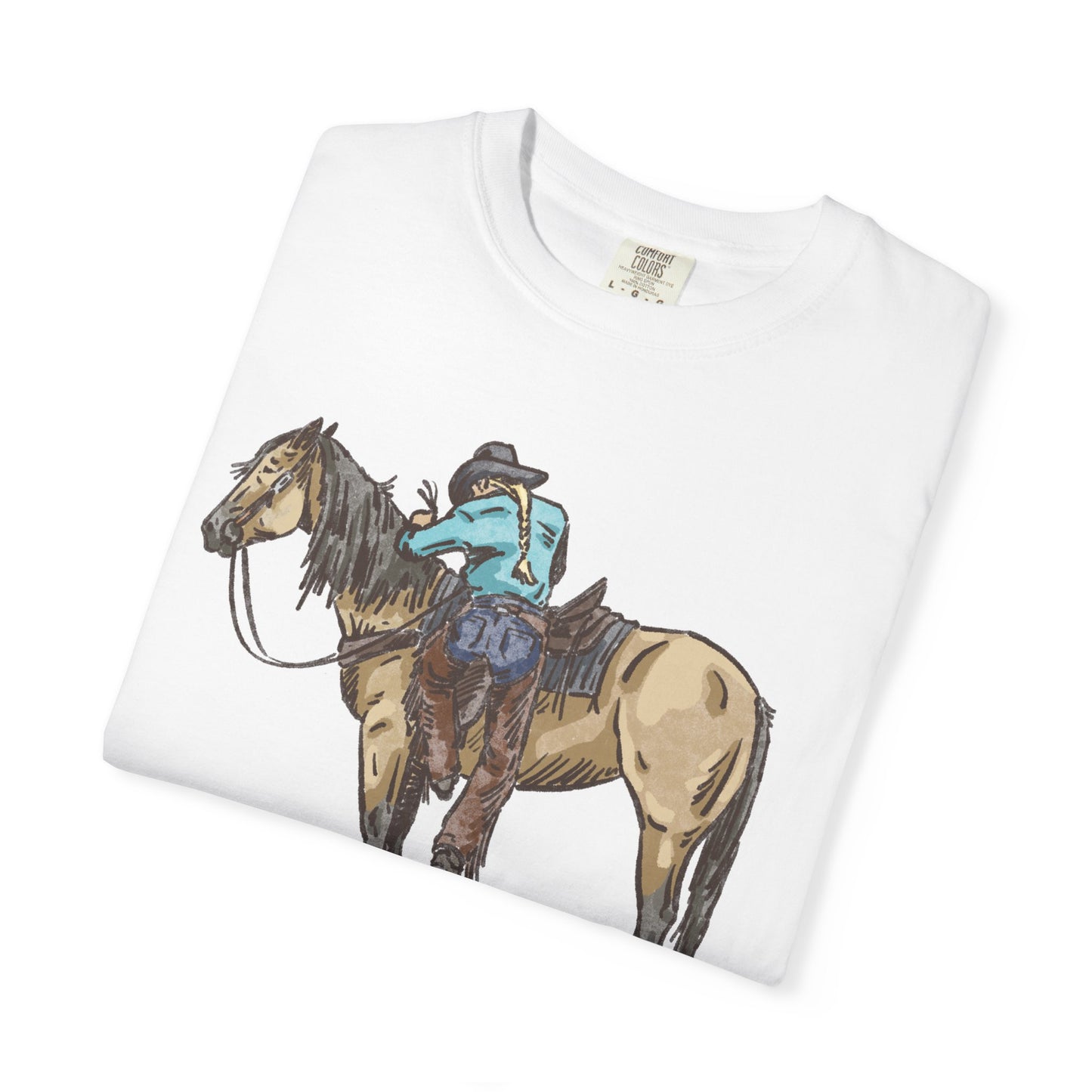 Vintage Cowboy Back in the Saddle Unisex Garment-Dyed T-shirt