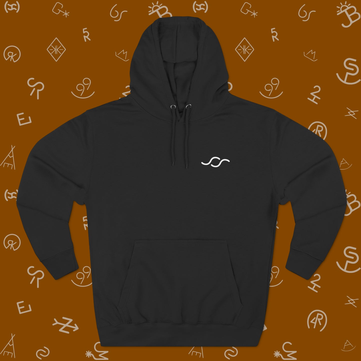 Three-Panel Fleece Hoodie