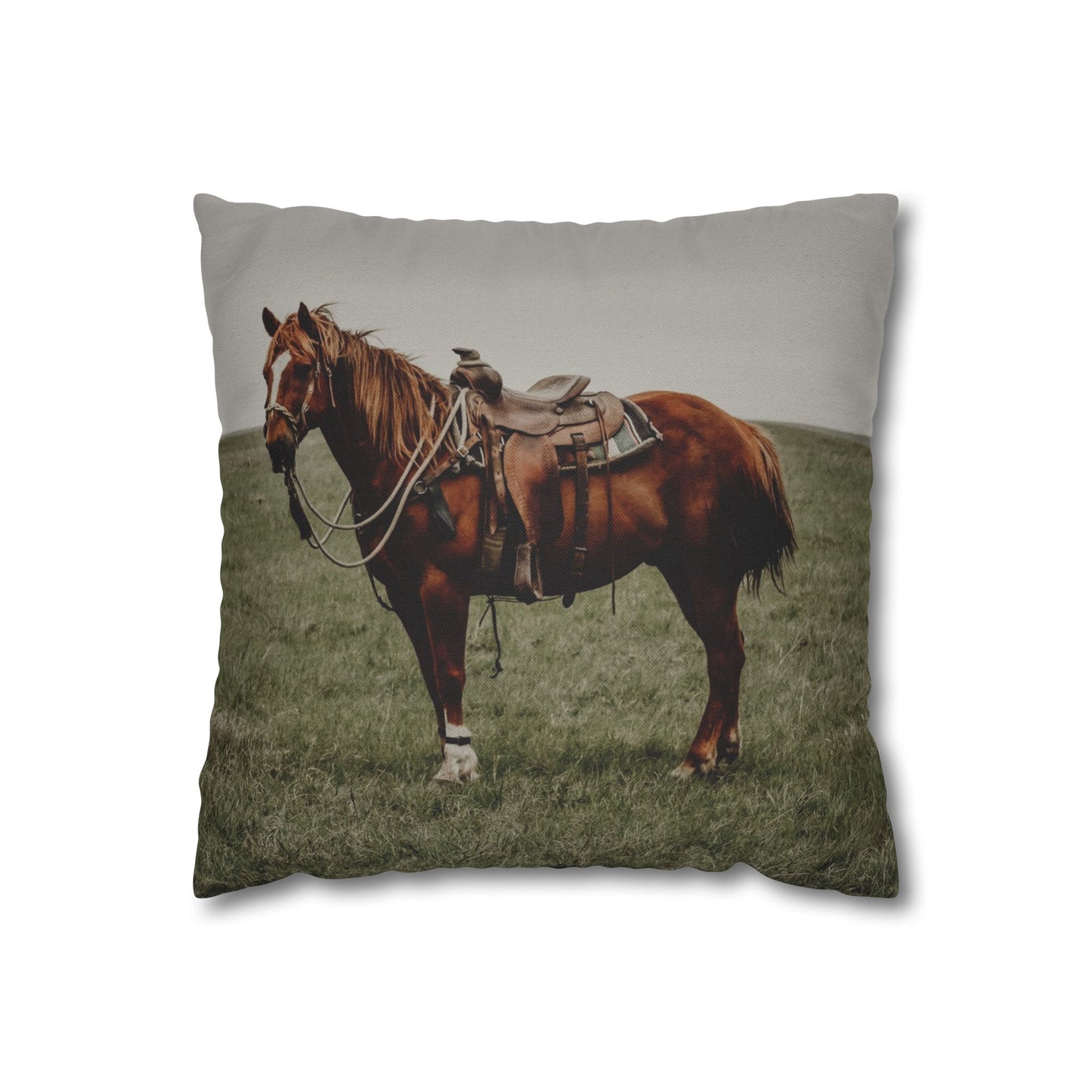 Square Pillowcase - Hobbled Horse Design