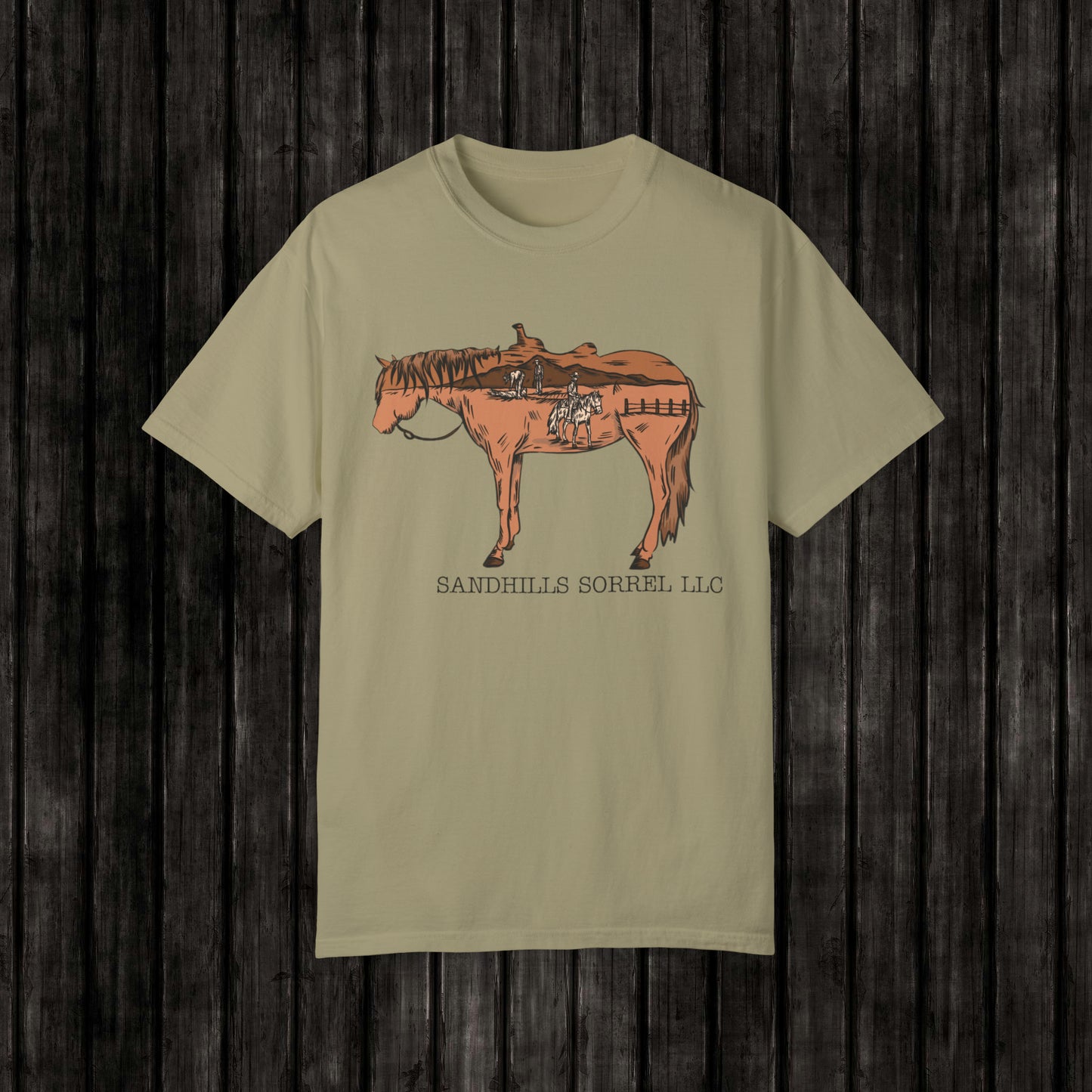 Sandhills Sorrel Color Logo Tee