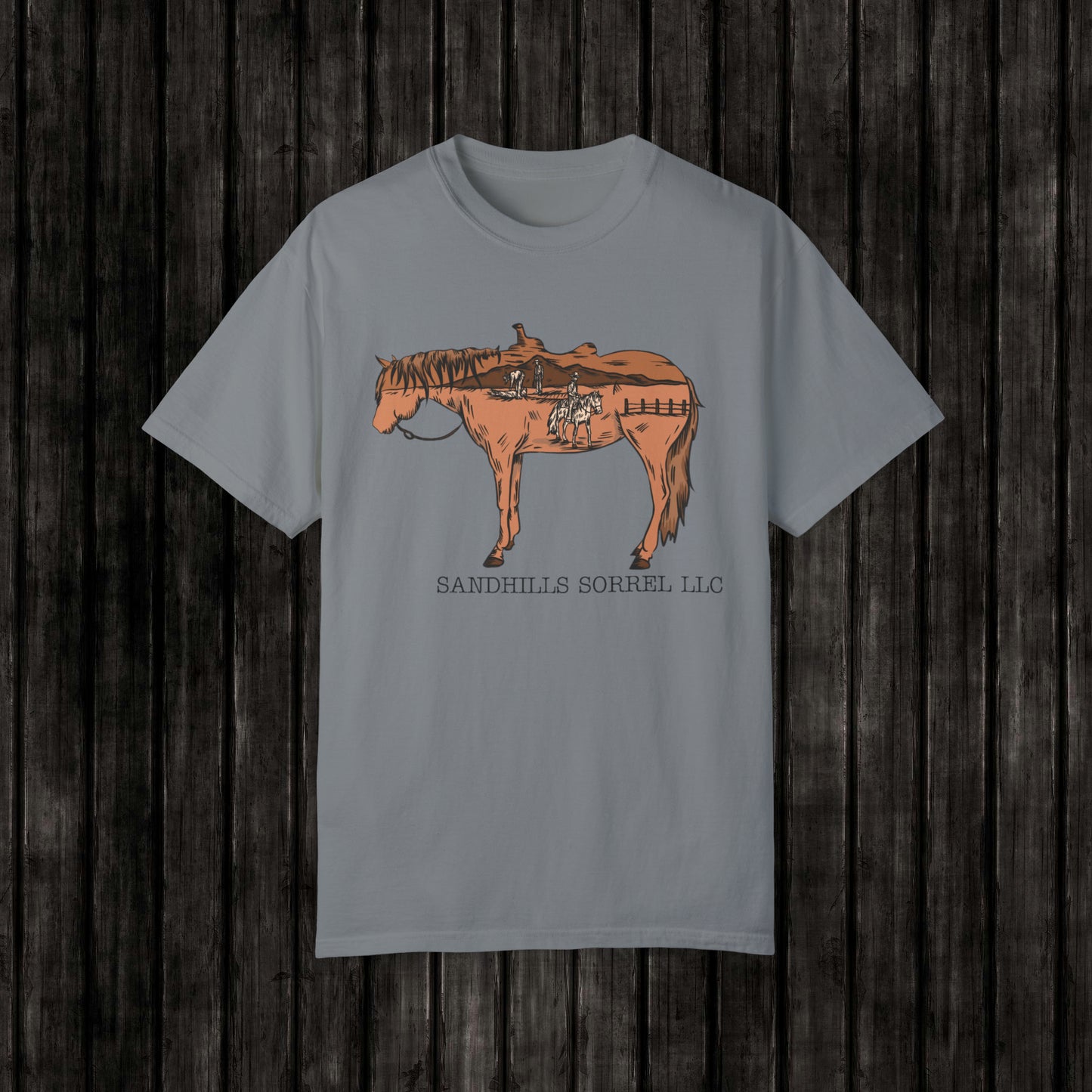 Sandhills Sorrel Color Logo Tee