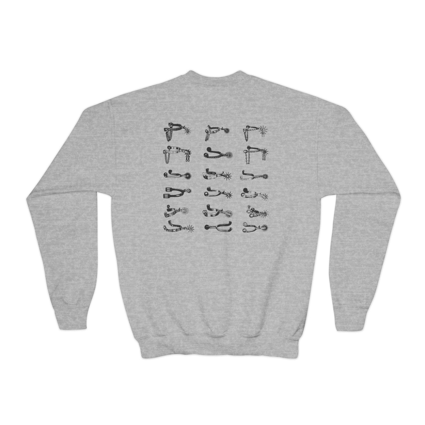 Western Kids Spur Youth Crewneck Sweatshirt