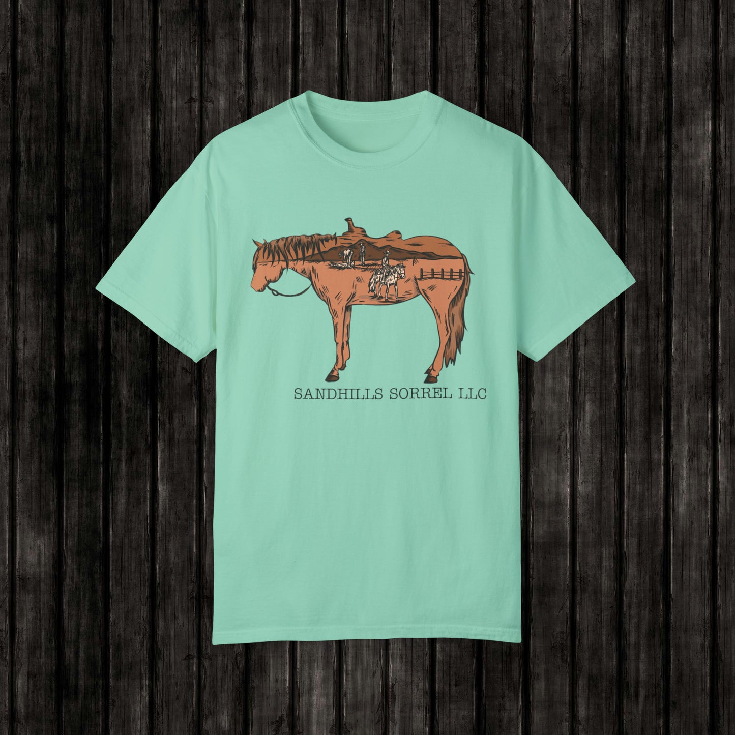 Sandhills Sorrel Color Logo Tee