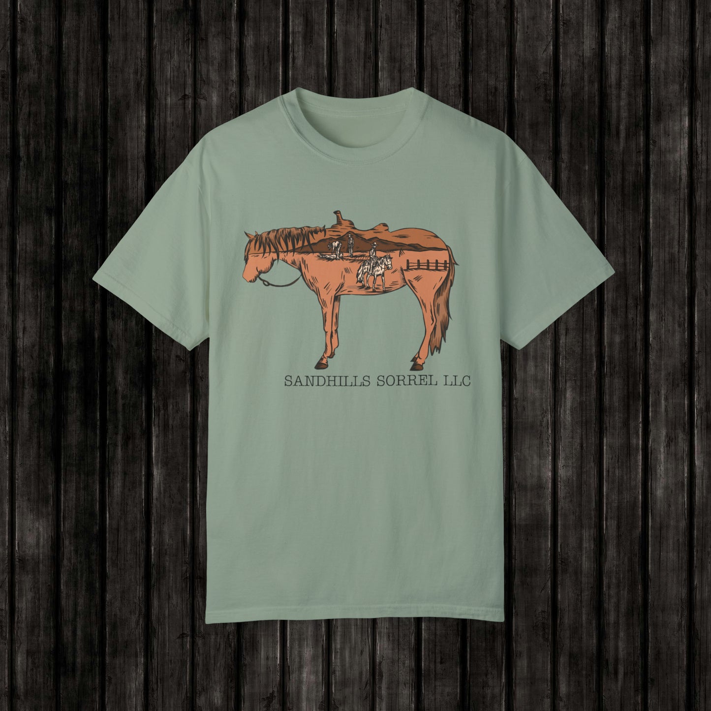 Sandhills Sorrel Color Logo Tee