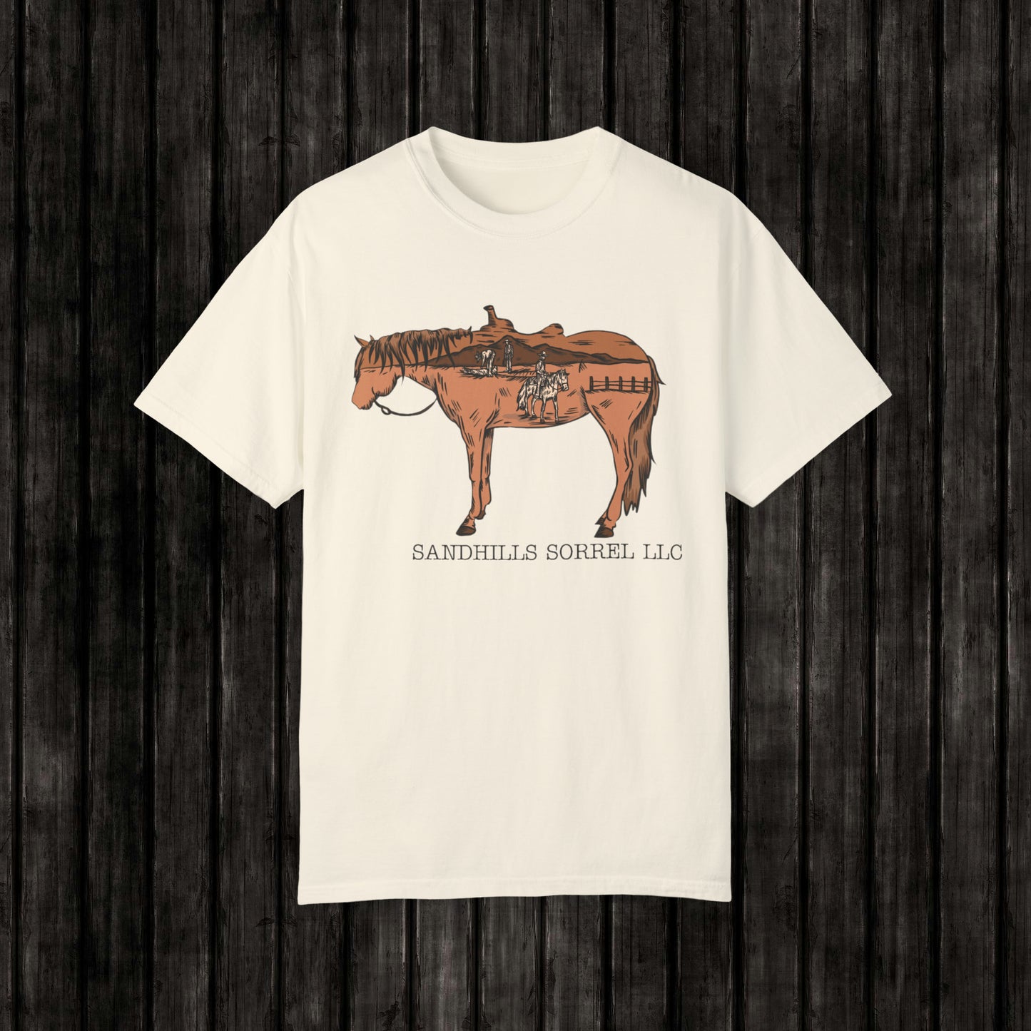 Sandhills Sorrel Color Logo Tee