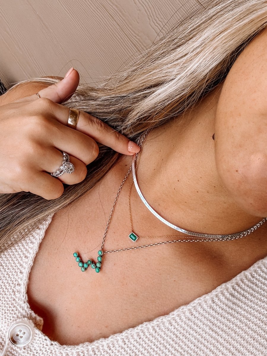 2.85mm Herringbone Chain Necklace