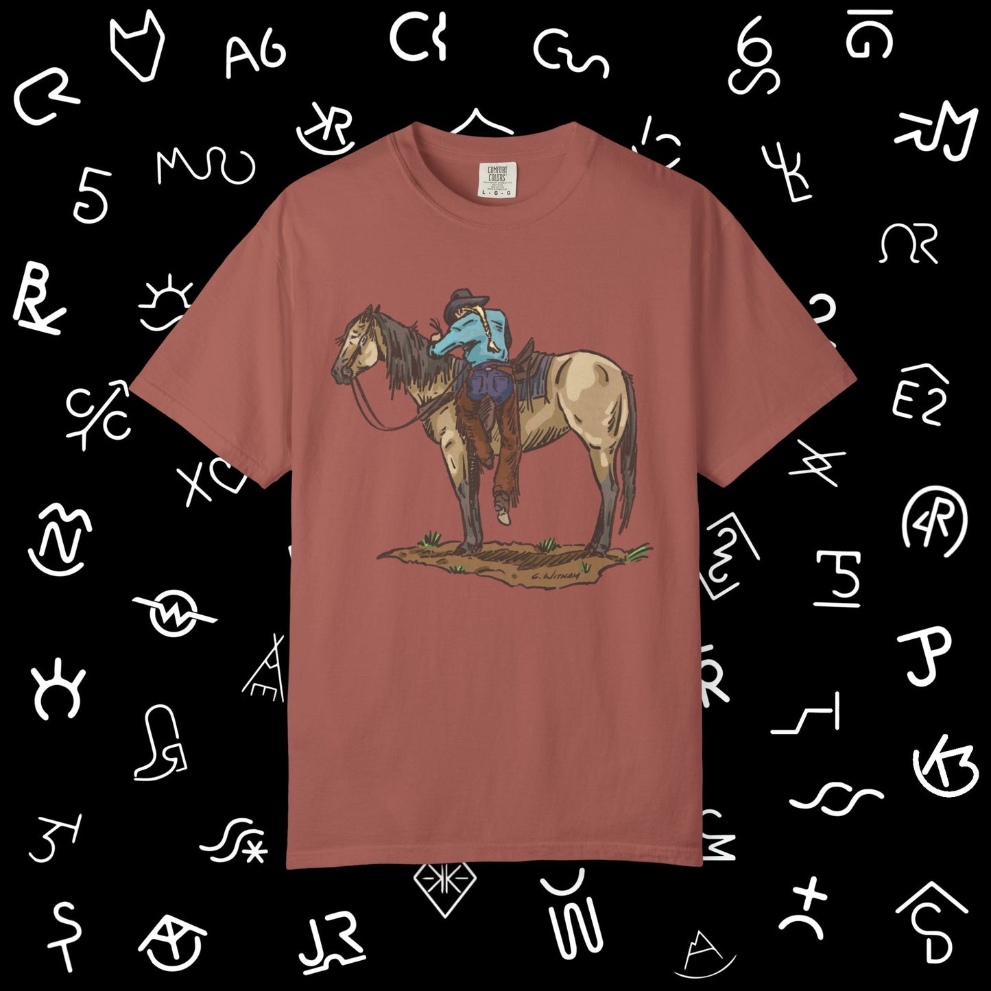 Vintage Cowboy Back in the Saddle Unisex Garment-Dyed T-shirt