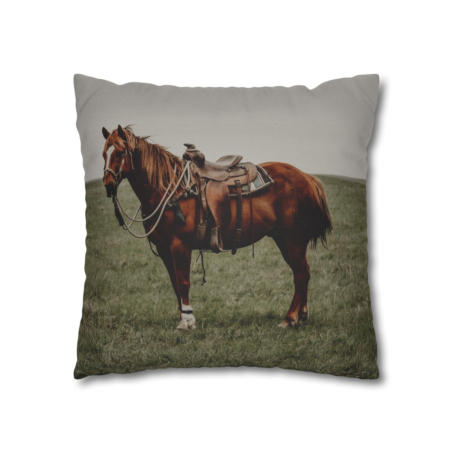 Square Pillowcase - Hobbled Horse Design