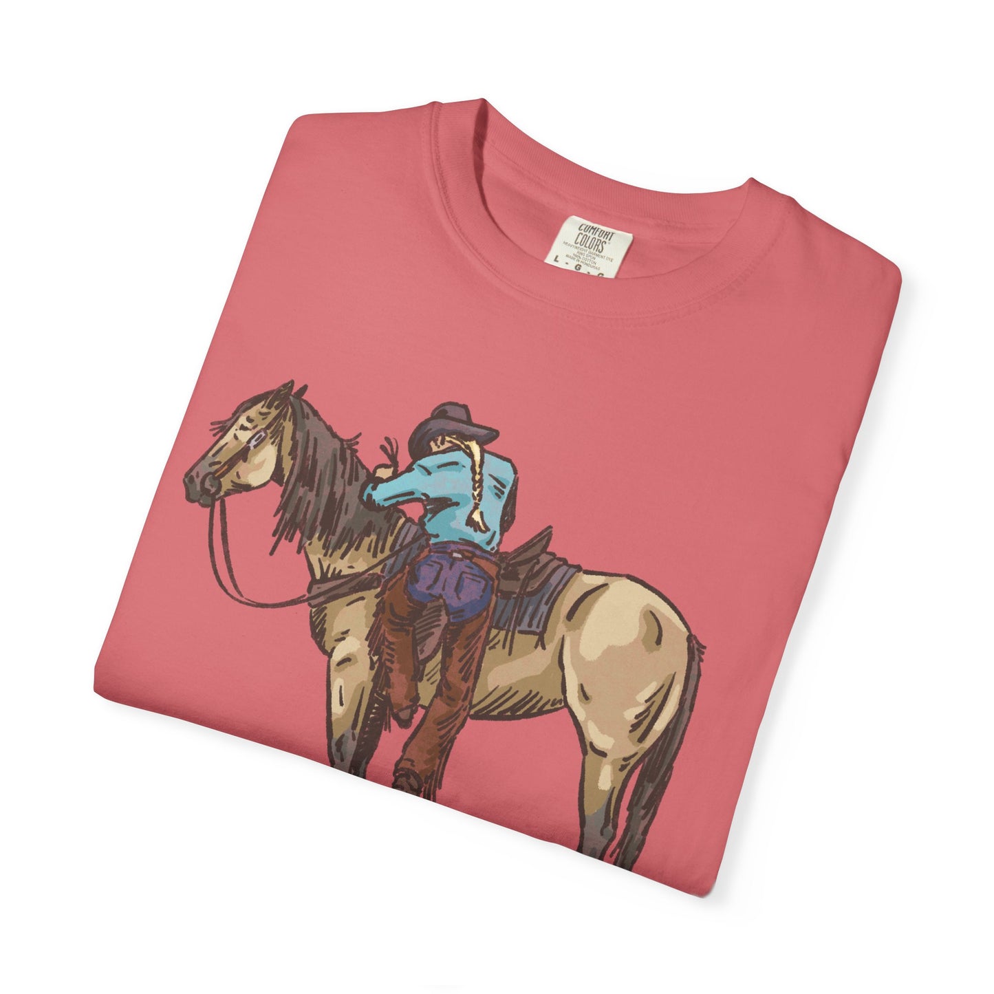 Vintage Cowboy Back in the Saddle Unisex Garment-Dyed T-shirt