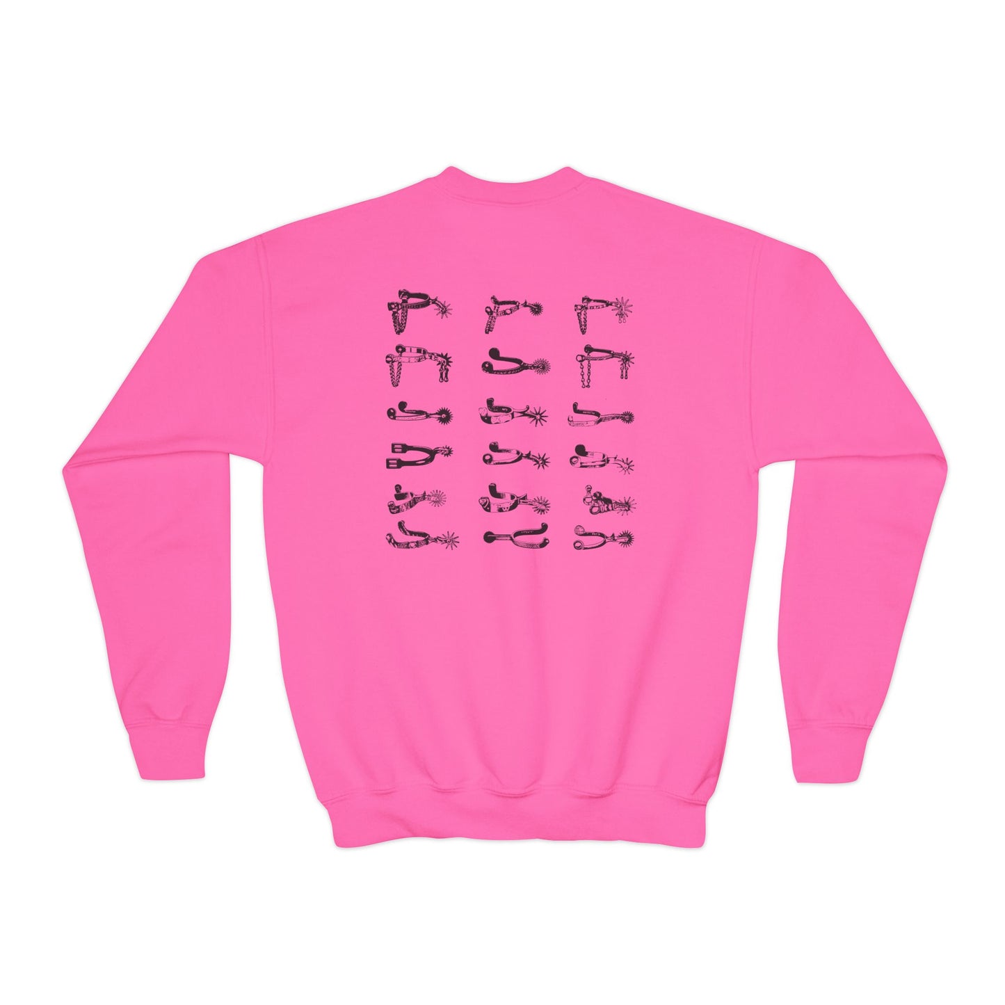 Western Kids Spur Youth Crewneck Sweatshirt
