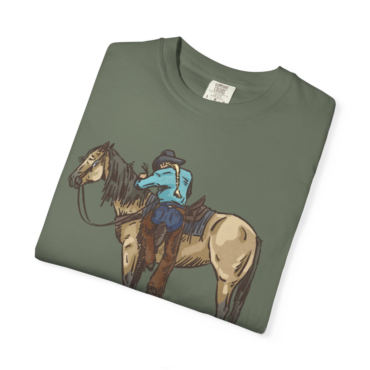 Vintage Cowboy Back in the Saddle Unisex Garment-Dyed T-shirt