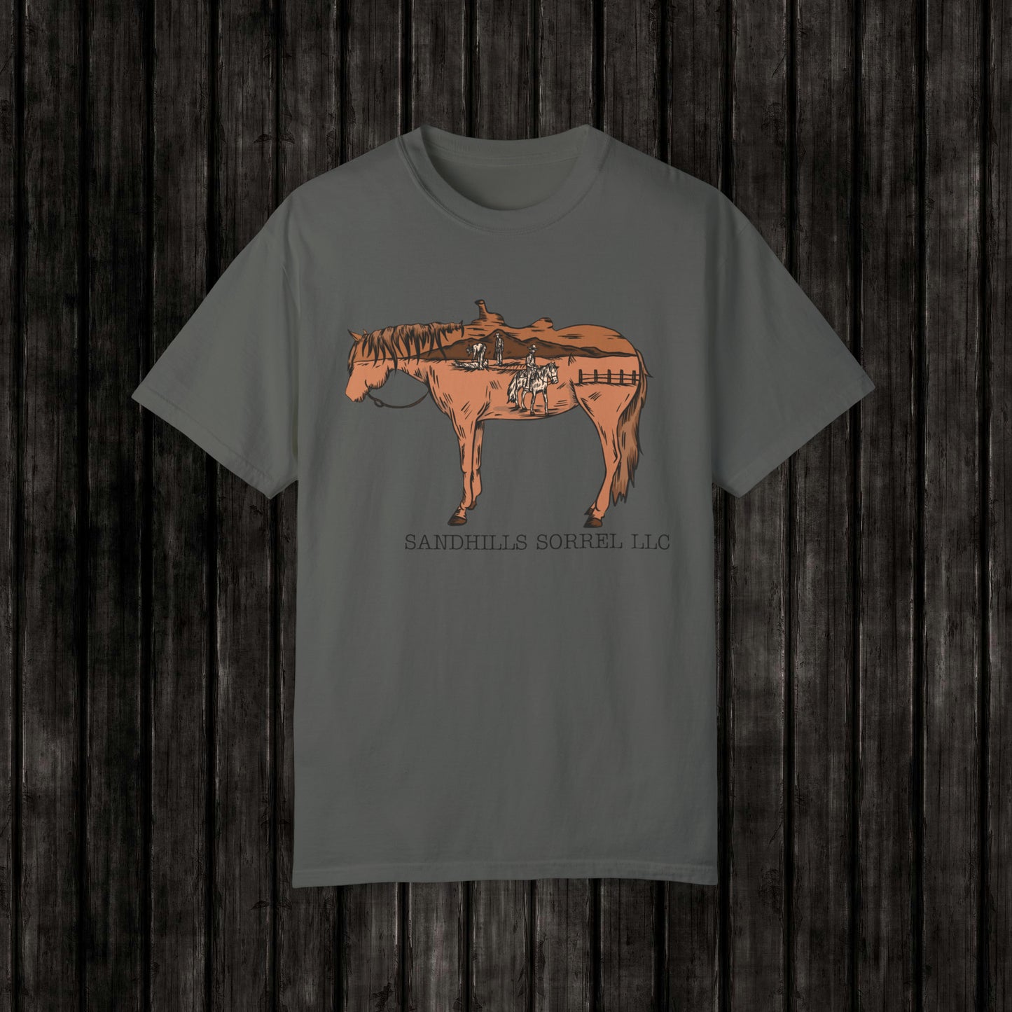 Sandhills Sorrel Color Logo Tee