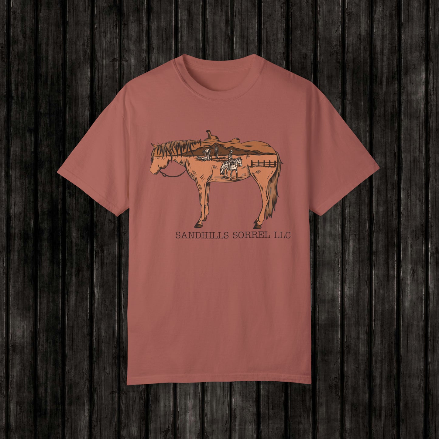 Sandhills Sorrel Color Logo Tee
