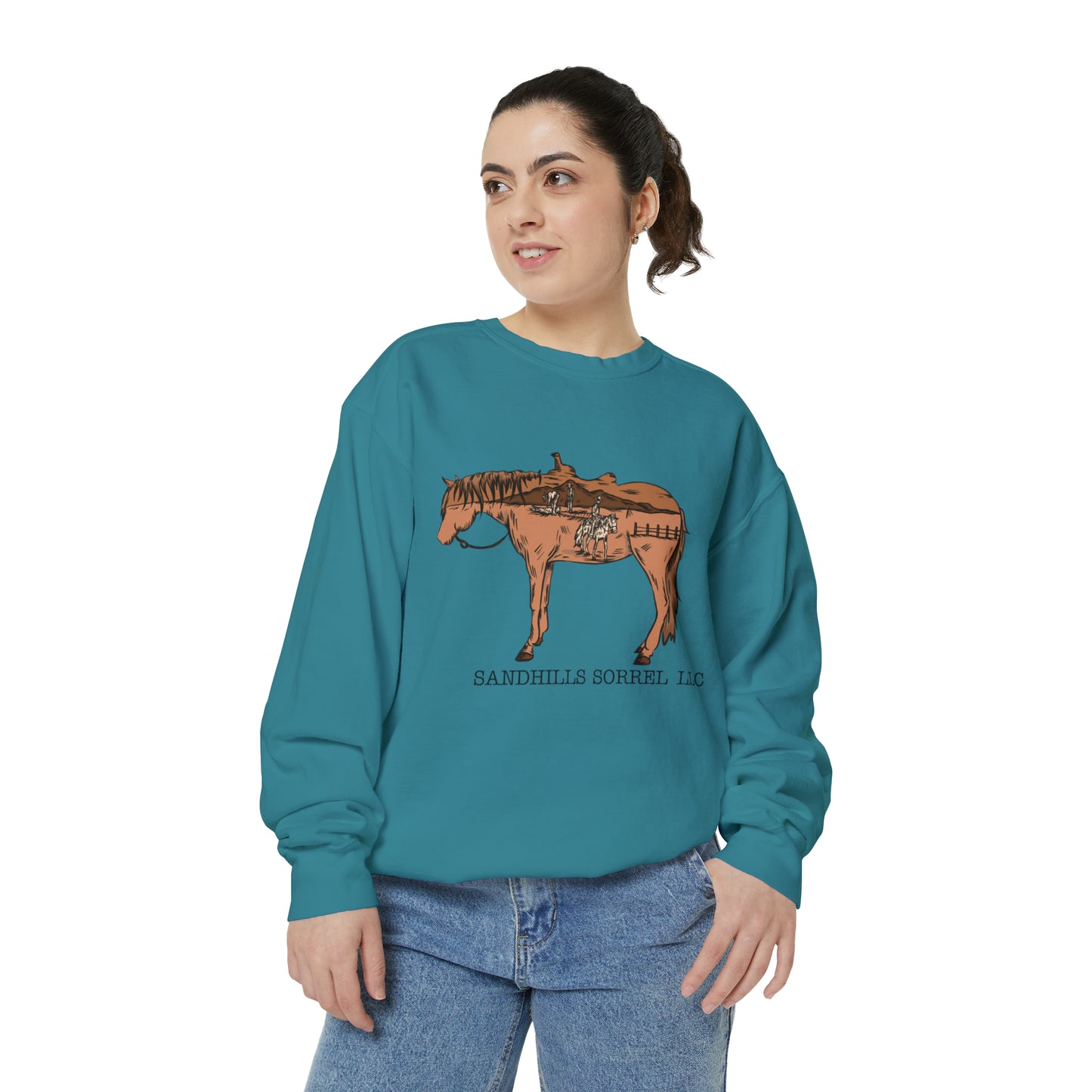 Sandhills Sorrel Color Logo Sweatshirt
