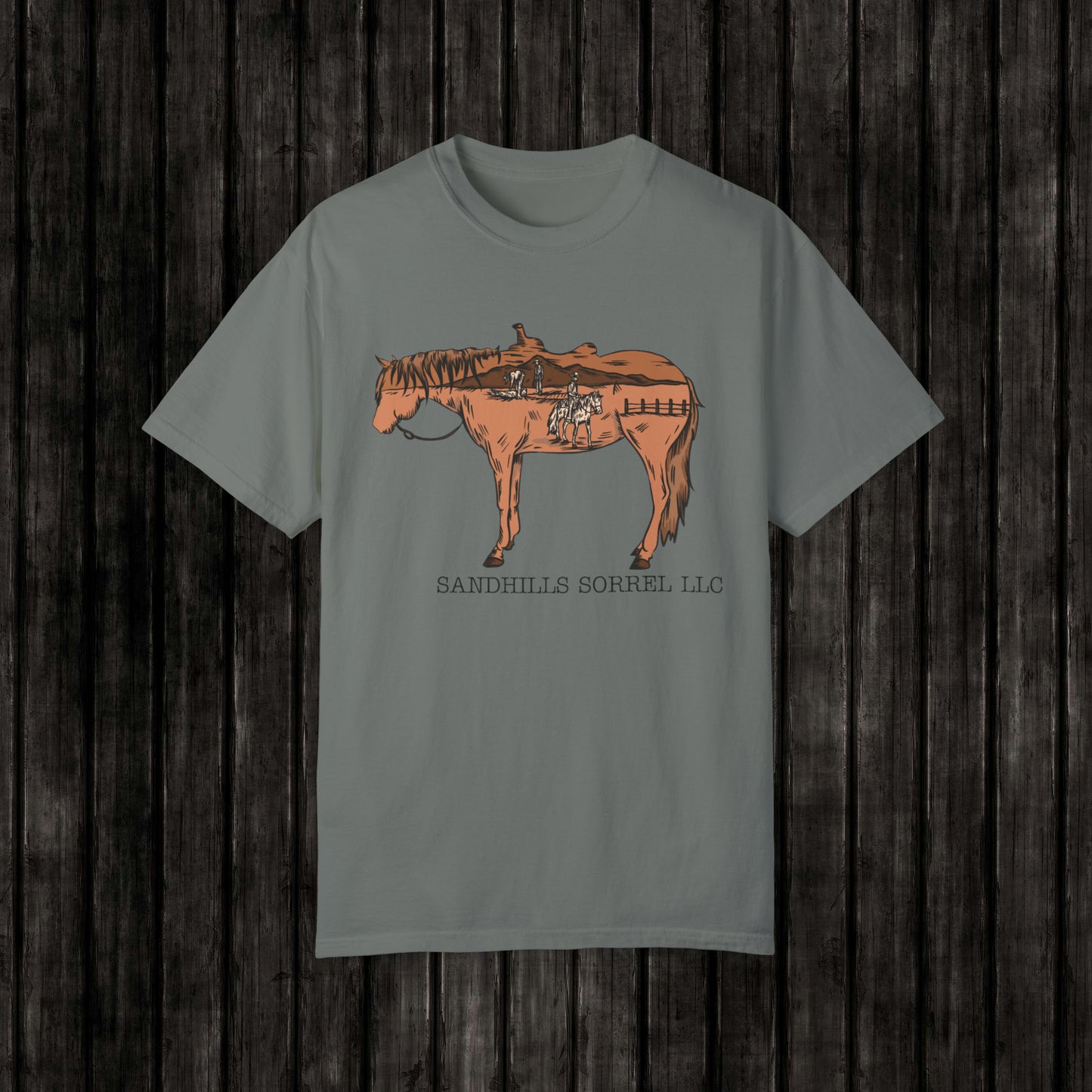 Sandhills Sorrel Color Logo Tee
