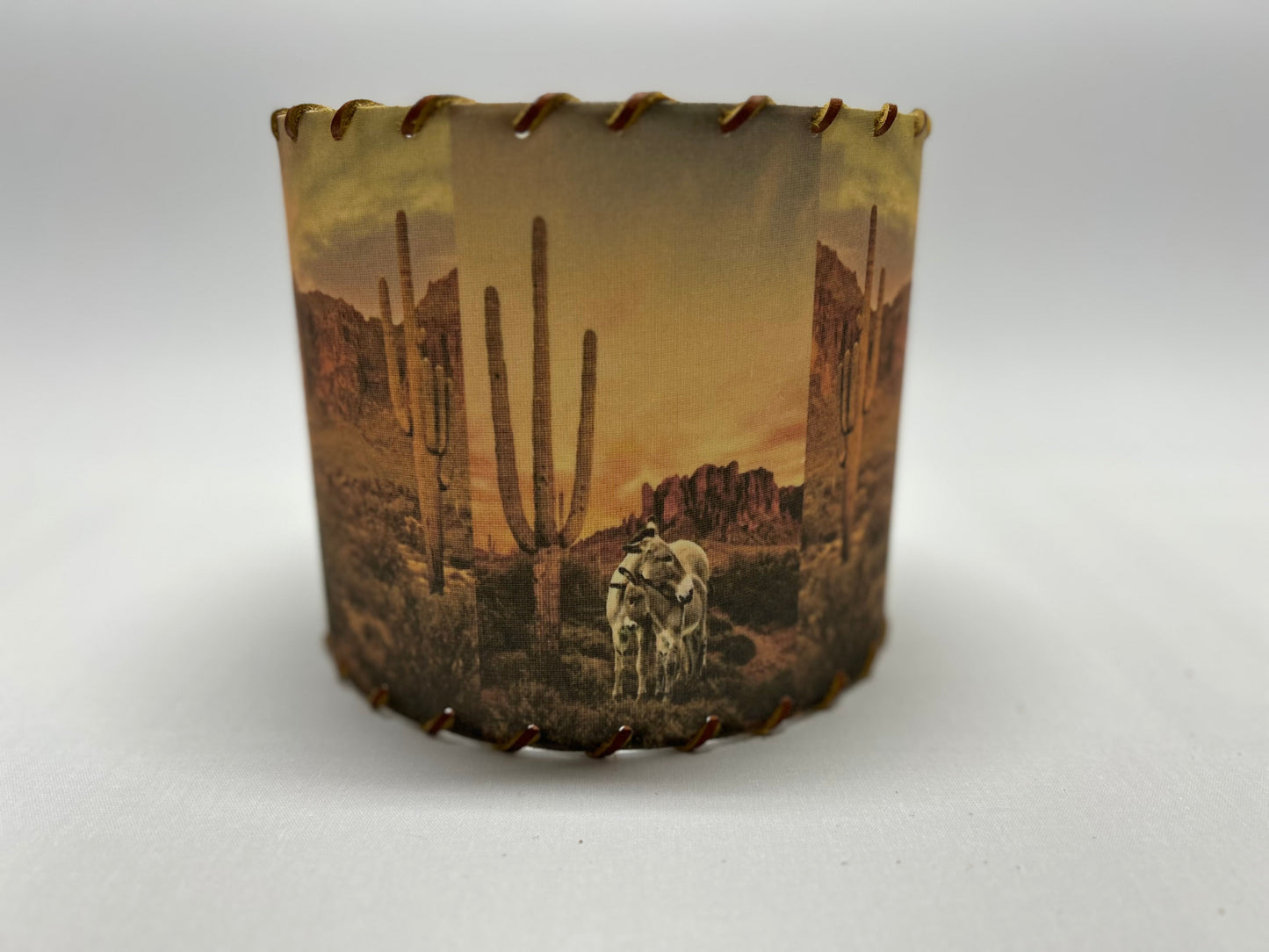 Desert Burros Lampshade 11-inch Medium