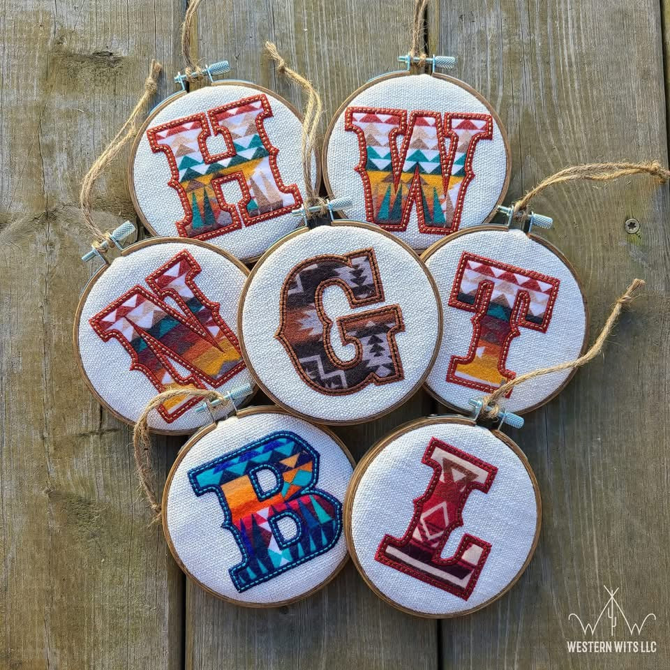 Embroidered Brand Ornaments
