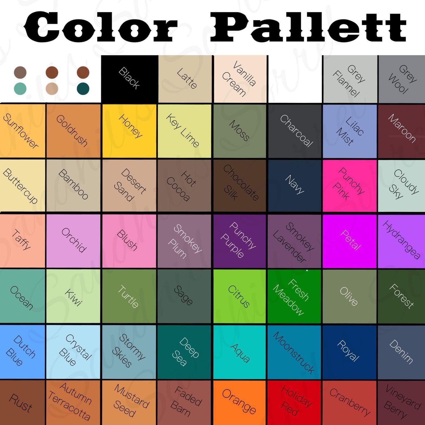 Large Brand Print- Brand Shower Curtain