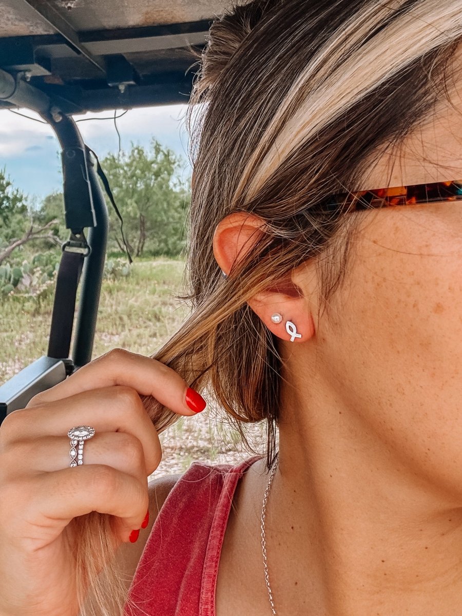 Christian Fish Stud Earring