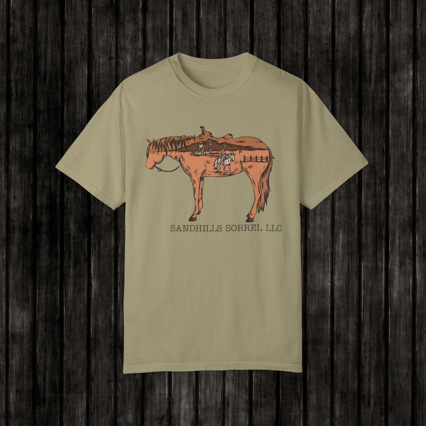 Sandhills Sorrel Color Logo Tee