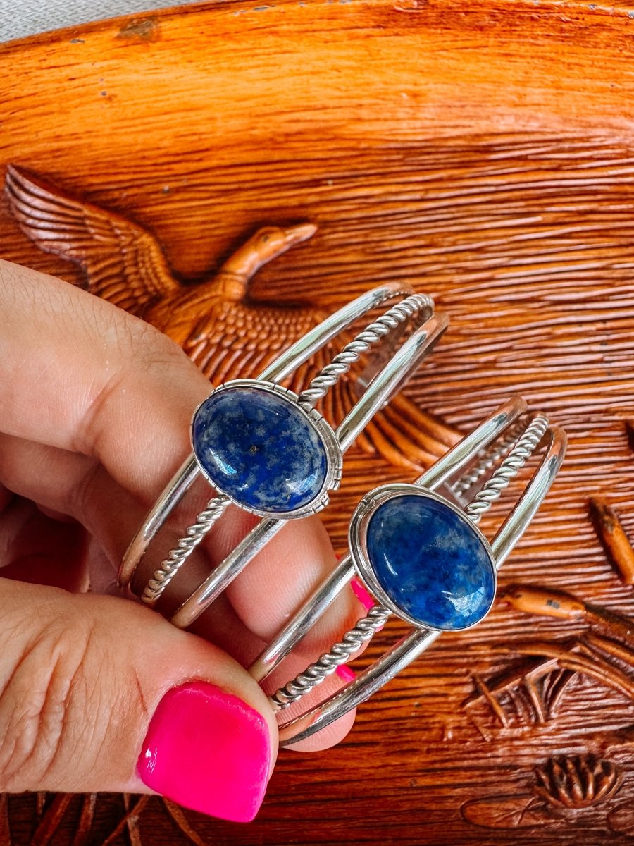Newcastle Blue Lapis Cuff Bracelet