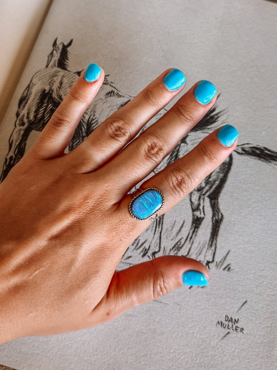 Thompson Blue Opal Ring