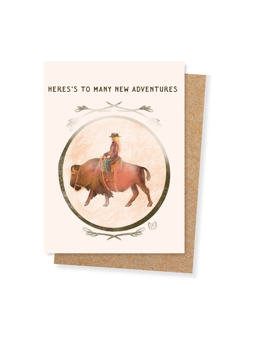 Bision New Adventures Congratulations Card
