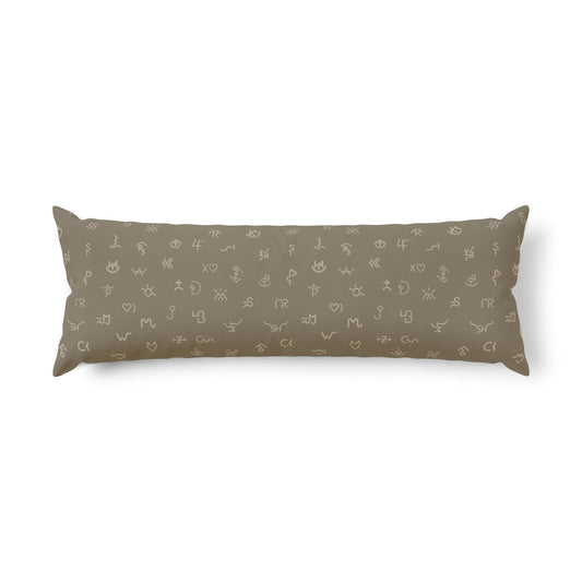 Cattle Brand Symbols Body Pillow | Custom Colors Available