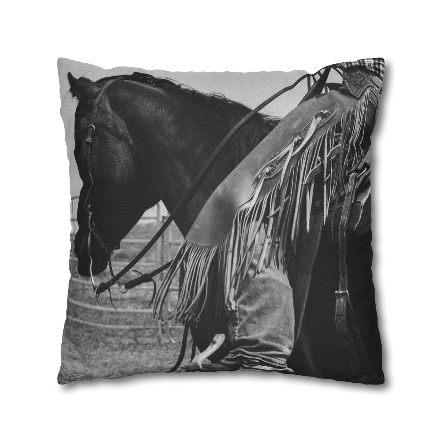 Square Pillowcase - Ol Trusty Horse Pillow Cover
