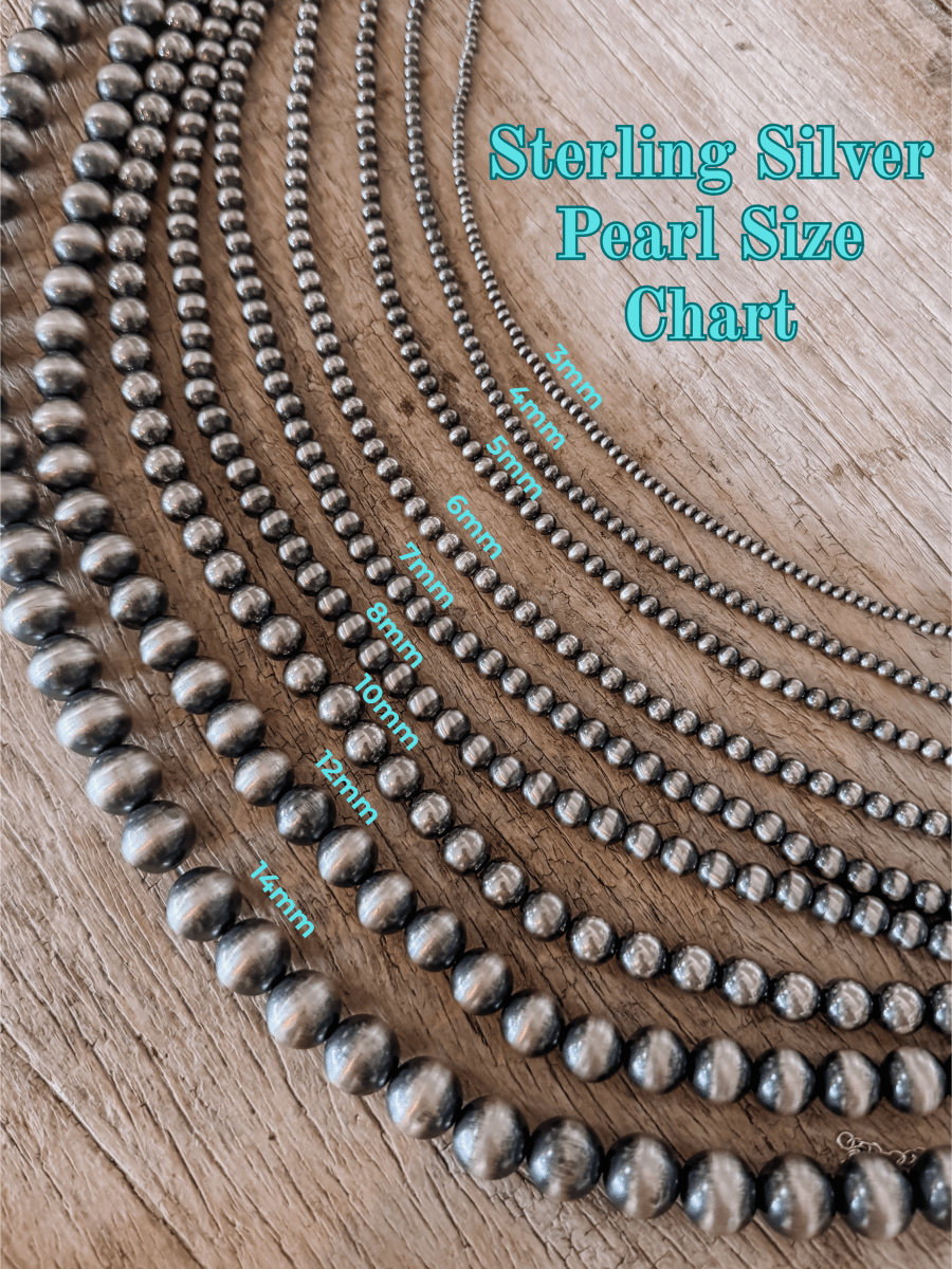 6mm Sterling Silver Pearl Necklace 14"-36"
