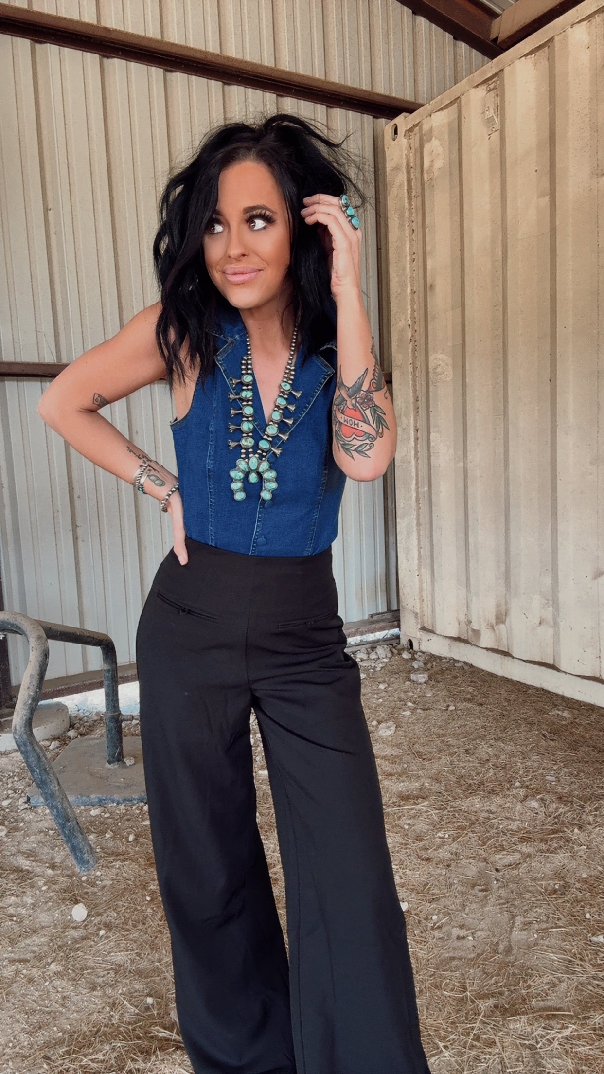 The Denim Bodysuit