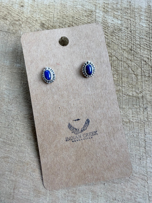 Lapis Stud Earrings