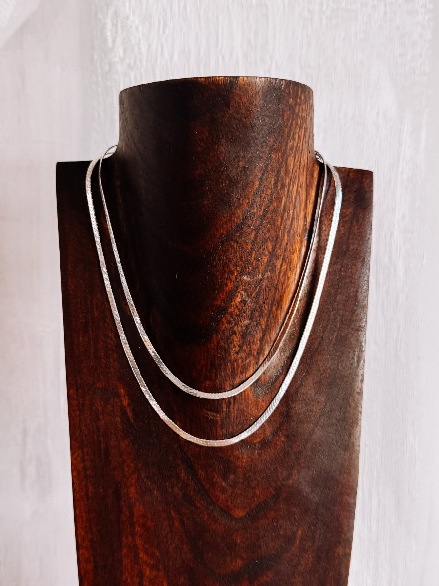 2.85mm Herringbone Chain Necklace