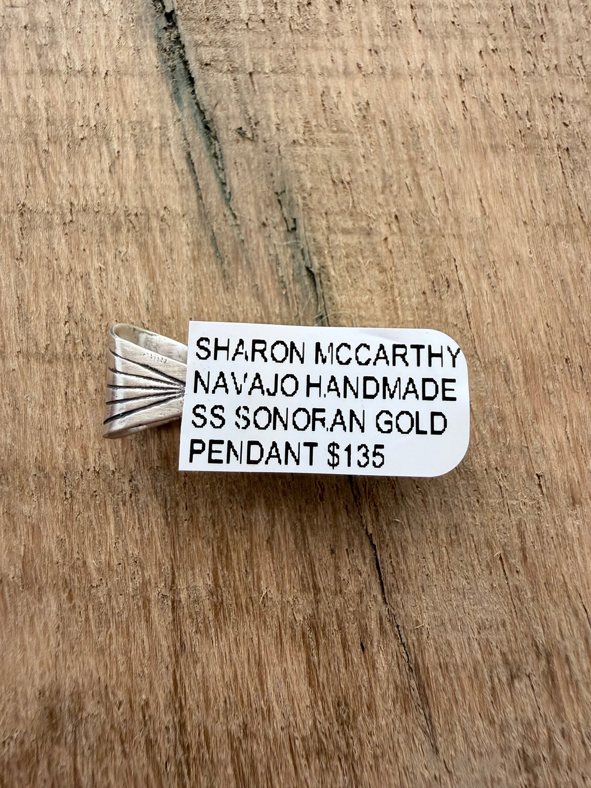 Navajo Made By Sharon McCarthy Sonoran Gold Pendant