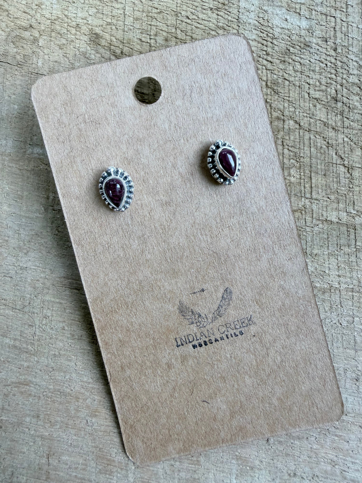 Purple Spiny Stud Earrings