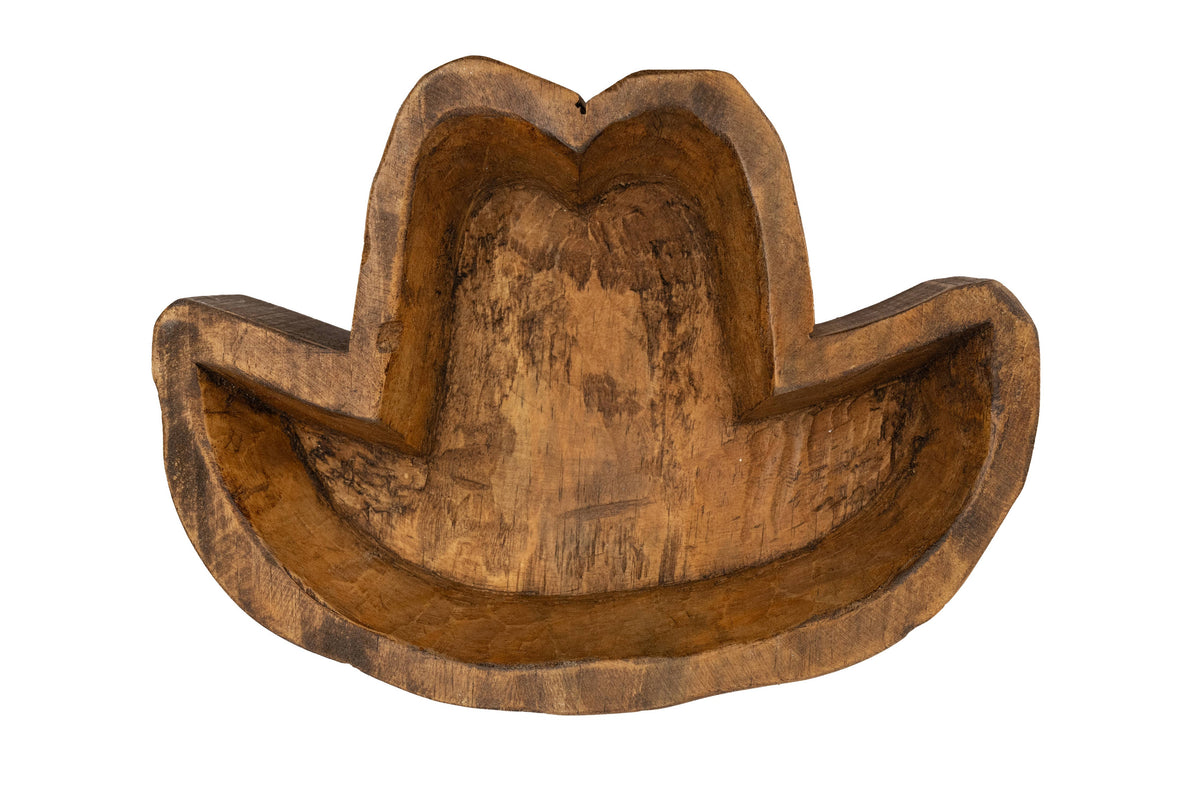 Hat Dough Bowl-9 x 6 in-Western-Candle Ready-Sombrero-Hat
