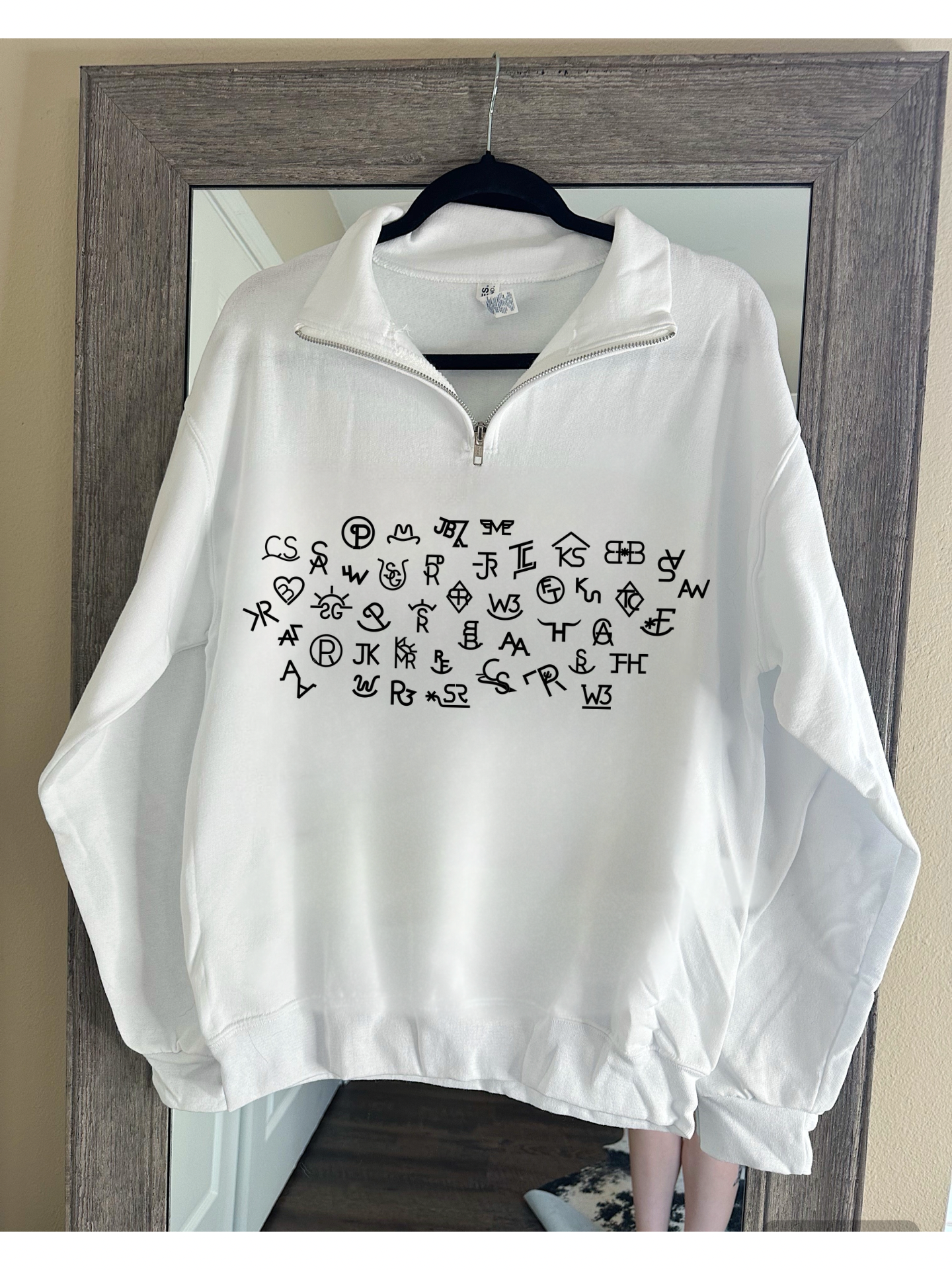 Cattle Brands Quarter Zip