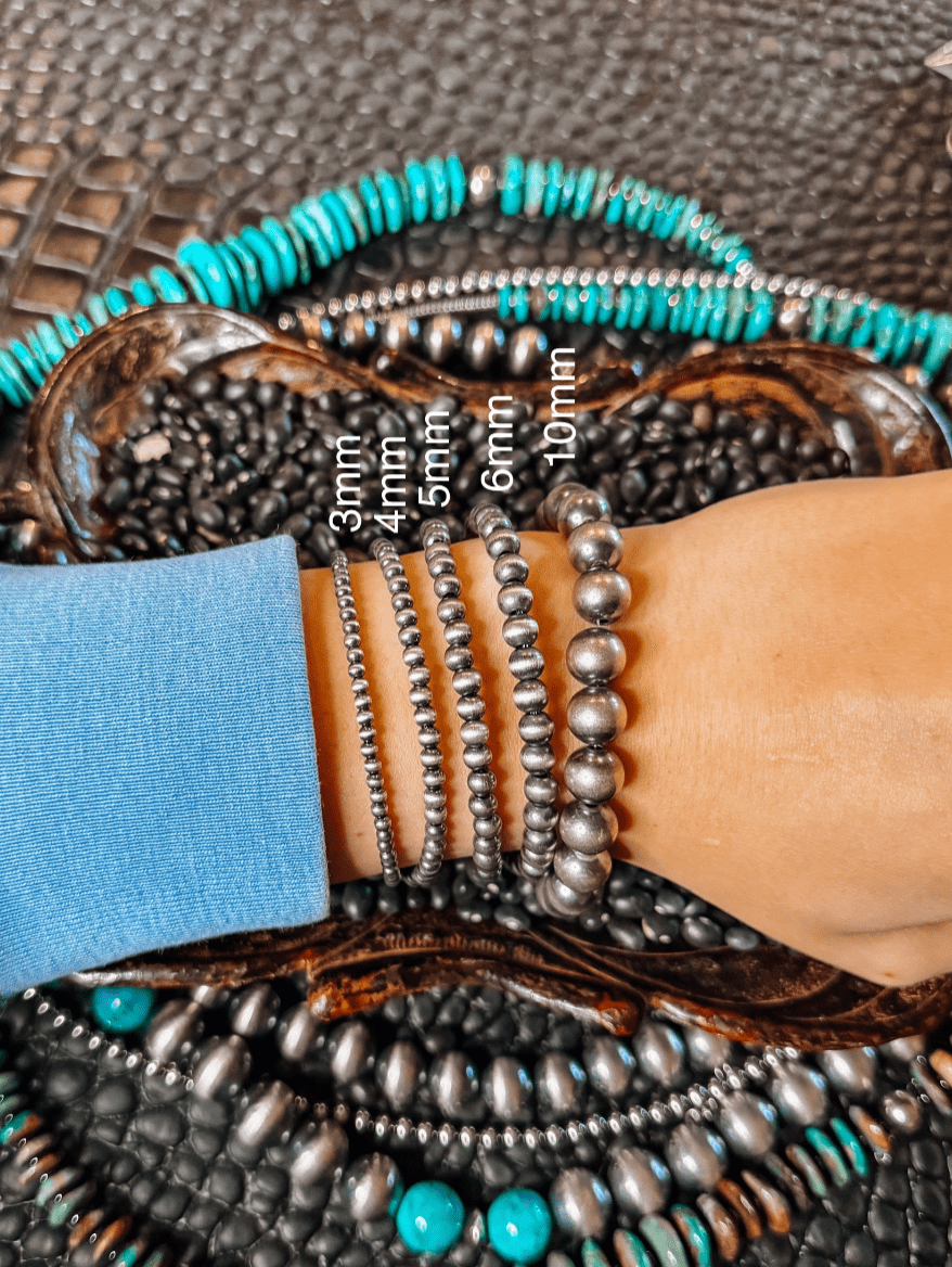 3mm Sterling Silver Pearl Bracelet