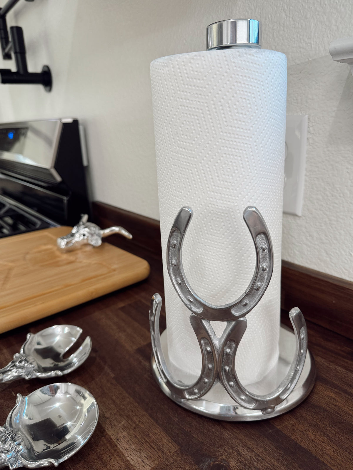 The Horseshoe Paper Towel Holder