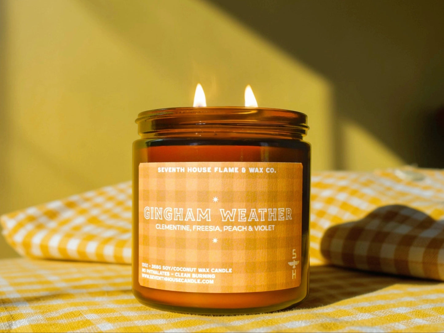 GINGHAM WEATHER - Clementine, Peach & Freesia