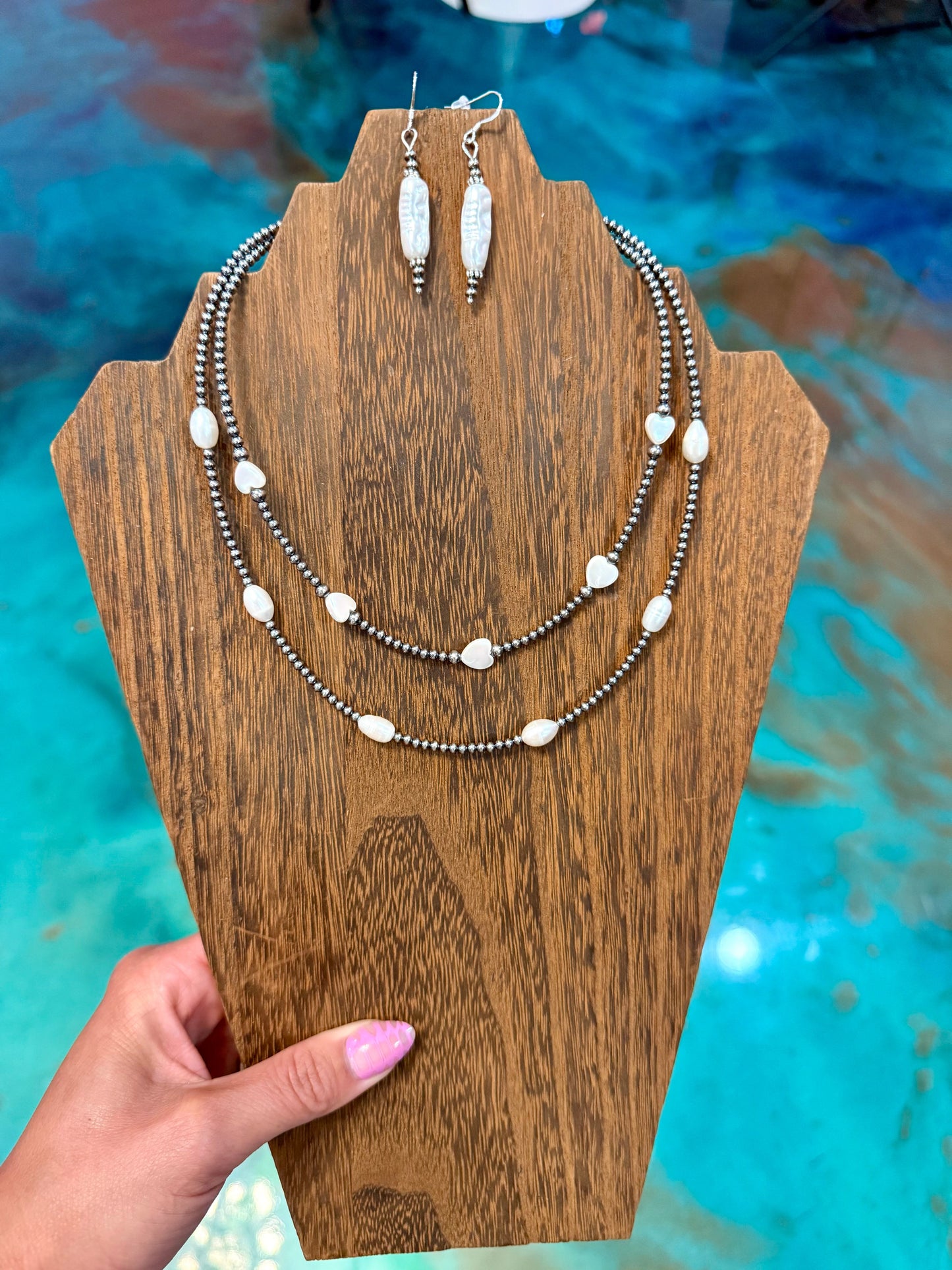 Freshwater Pearl Summer Stack (3-Piece Set + Earrings)