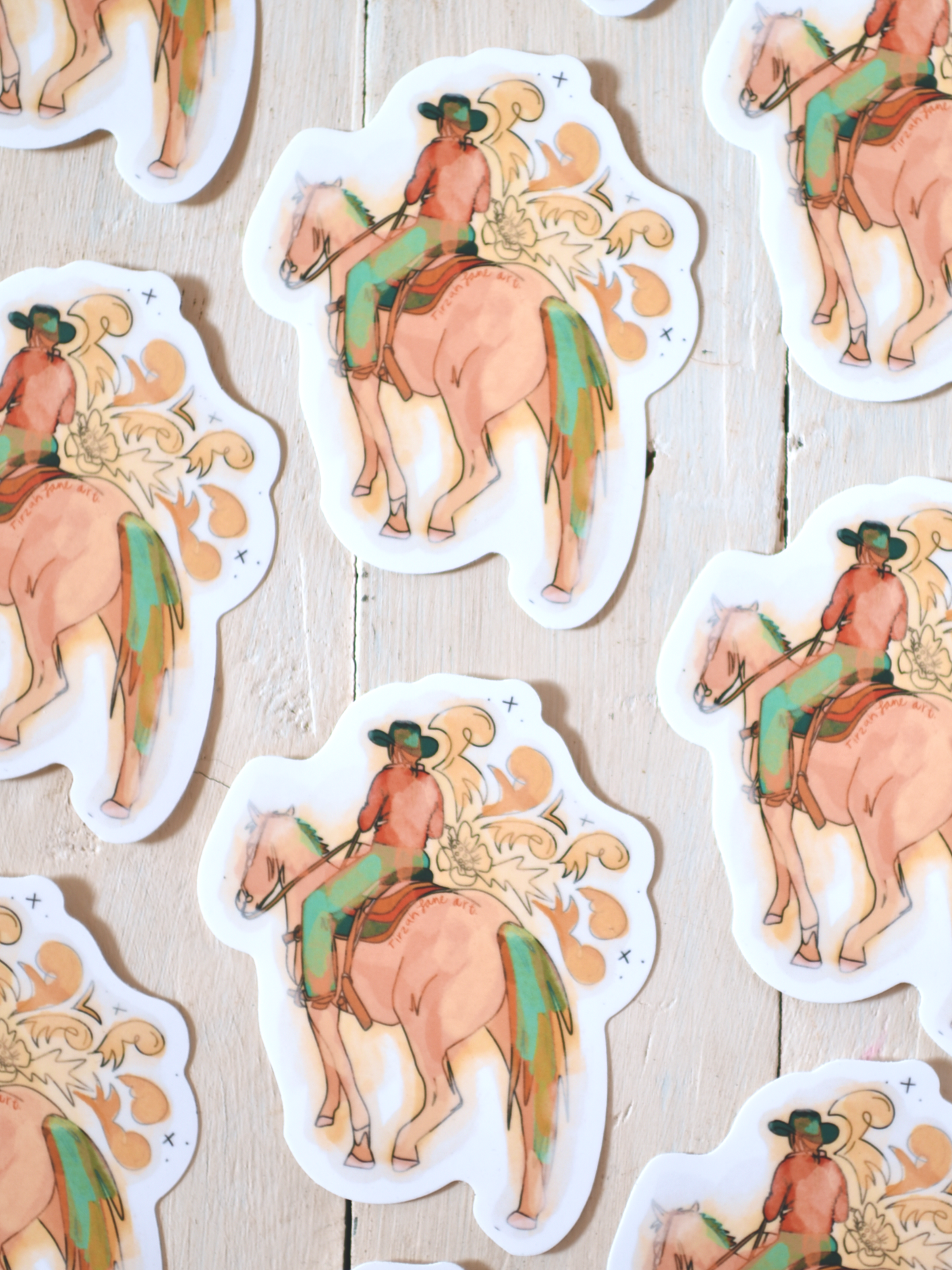 Summer Ride Hose Western Waterproof Sticker