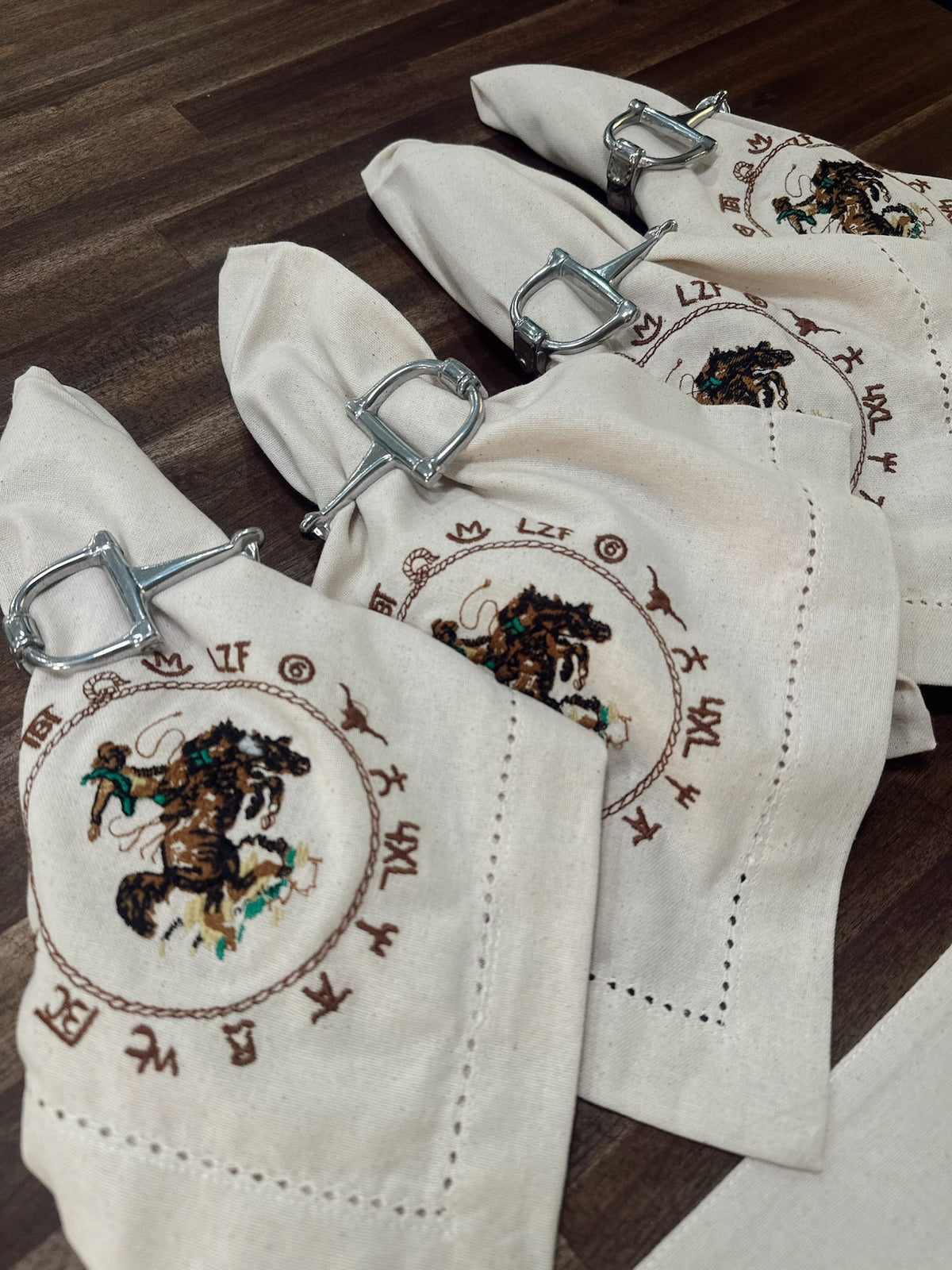 The Bronc Napkin Set